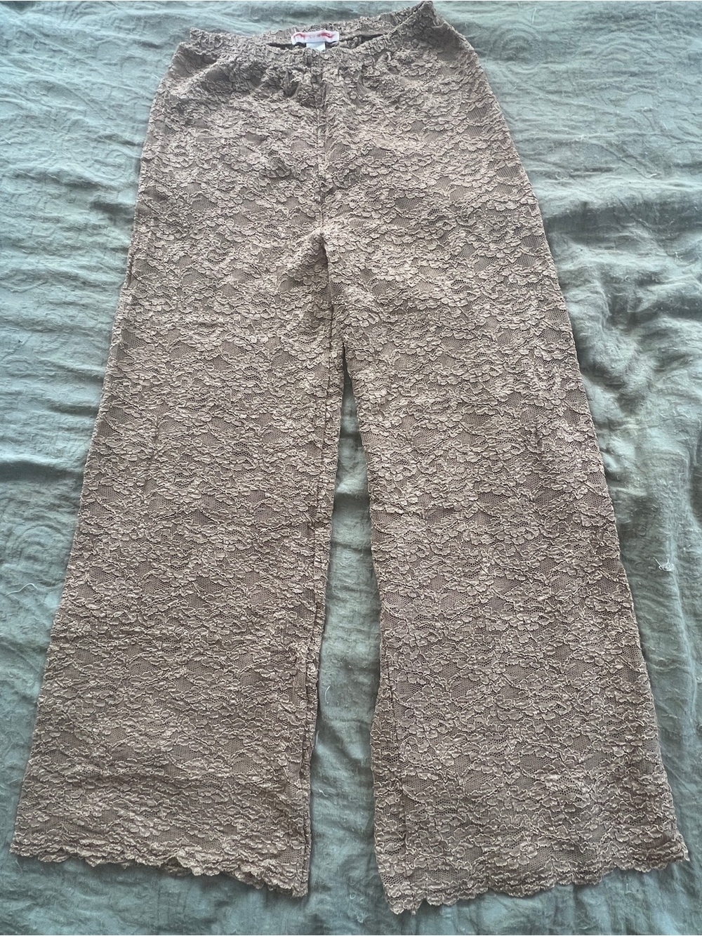 The Limited Women’s Sheer Lace Resortwear Festival Wide Leg Pants Size L Summer
